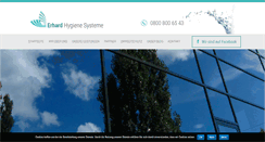 Desktop Screenshot of erhard-hygienesysteme.de
