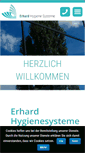 Mobile Screenshot of erhard-hygienesysteme.de