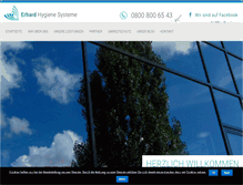 Tablet Screenshot of erhard-hygienesysteme.de